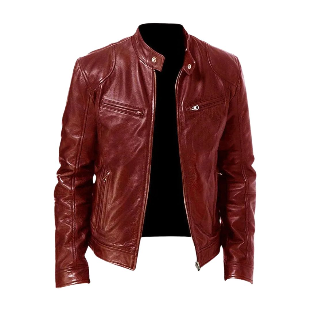 CONOR™ | ROUSSEL PARIS Casual Leather Jacket