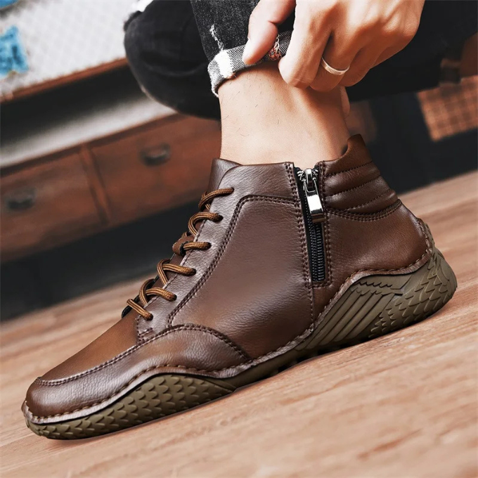 CONOR™ | RUGGED LEATHER BOOTS FOR MEN