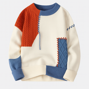 CONOR| MEN'S PATCHWORK SWEATER