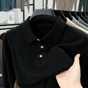 CONOR™ | Soft-Touch Knit Polo Sweater