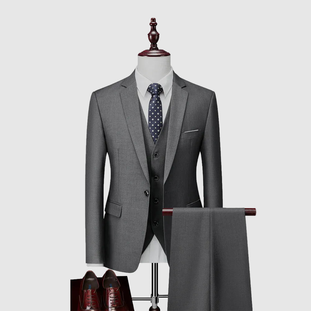 CONOR™™ | Men's Tailored Three-Piece Suit Set