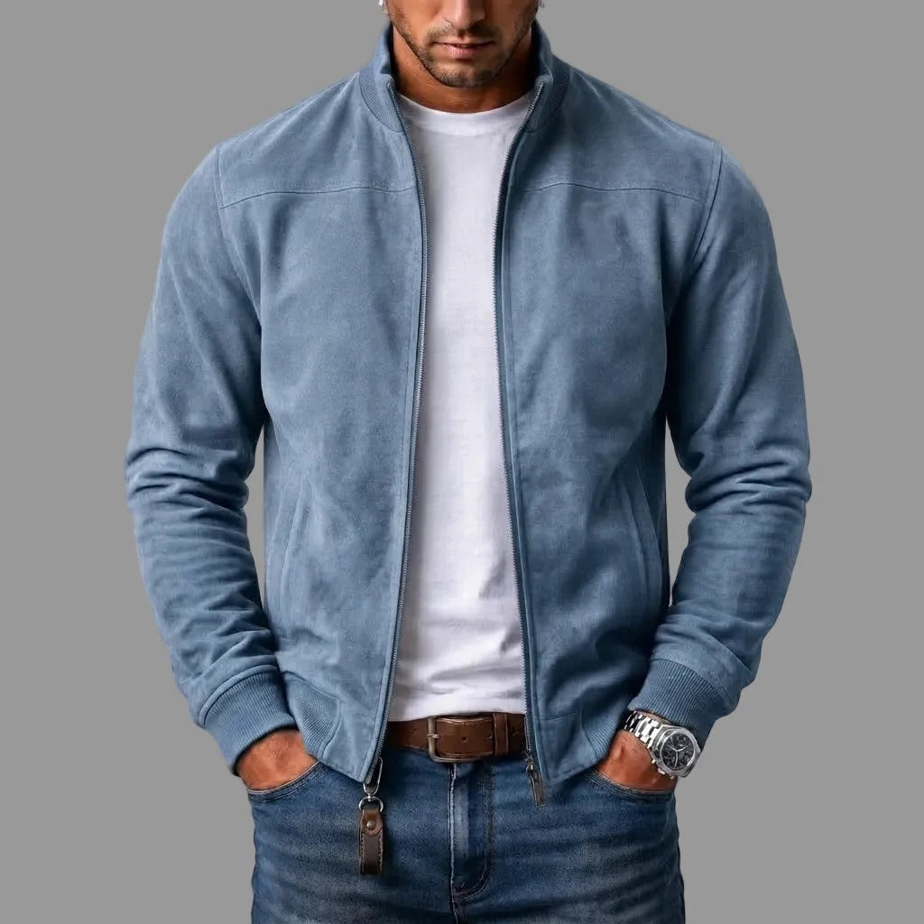 CONOR™ | Mason Suede Bomber Jacket