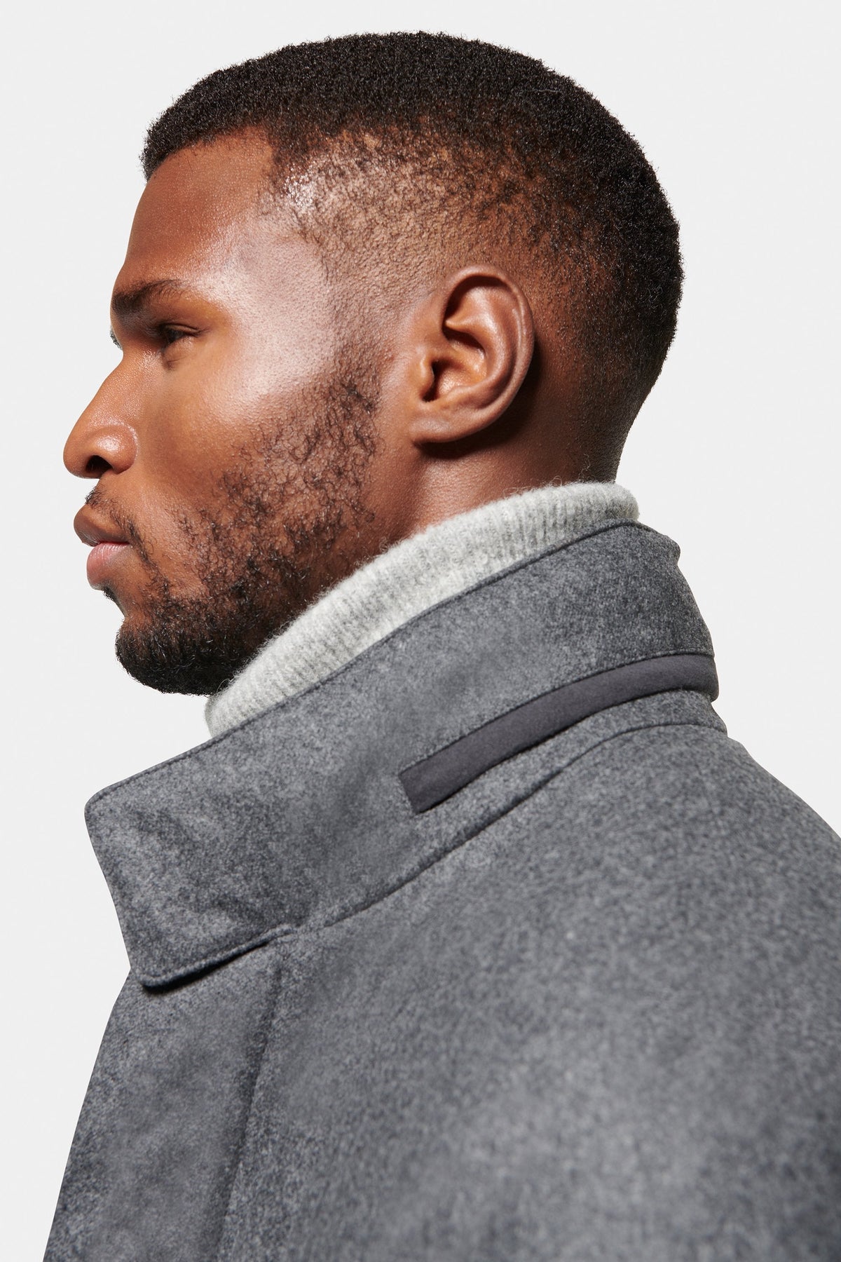 CONOR™ | Slim Hooded Stretch Car Coat, Charcoal