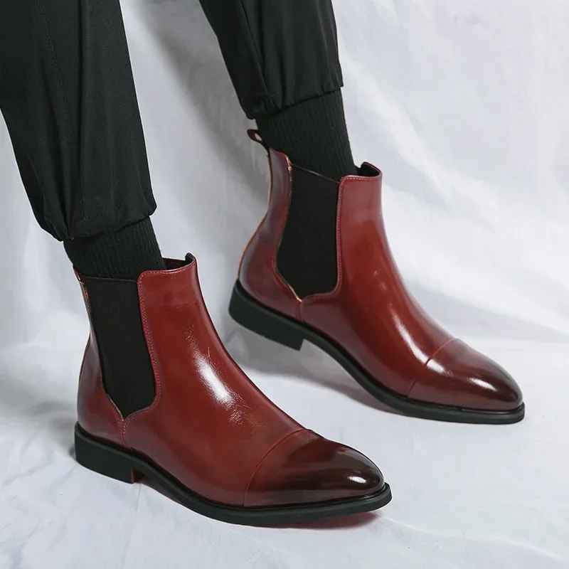 CONOR™ | Calvino Leather Chelsea Boots