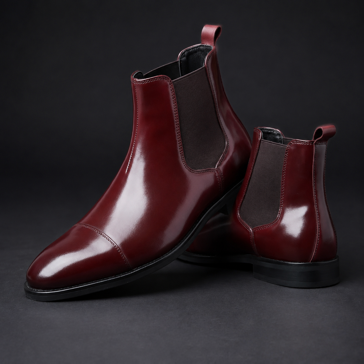 CONOR™ | Calvino Leather Chelsea Boots