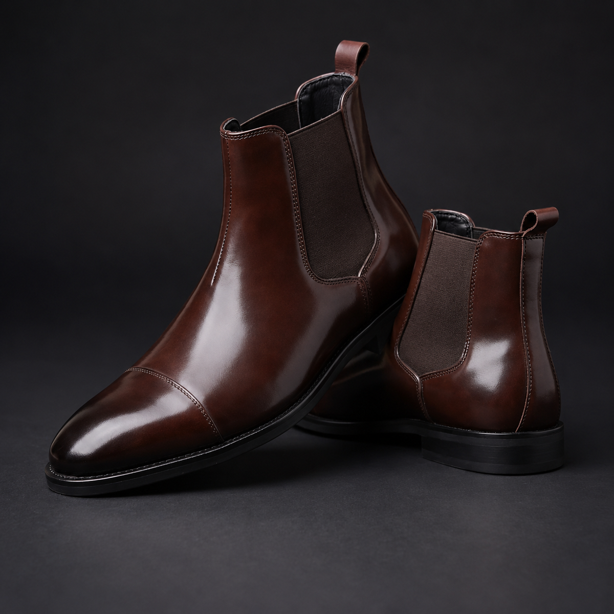 CONOR™ | Calvino Leather Chelsea Boots