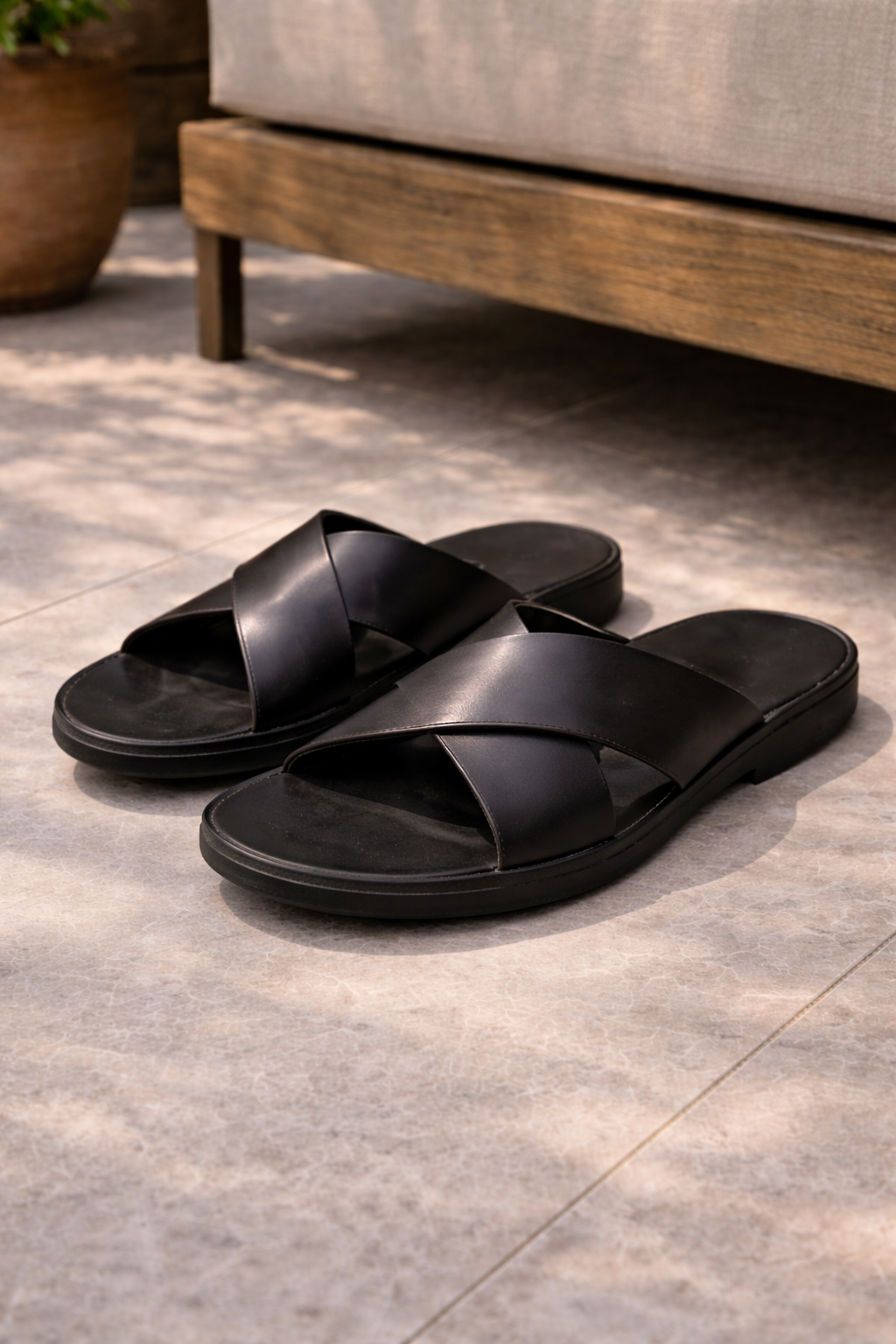 CONOR™™ | Leather Slides