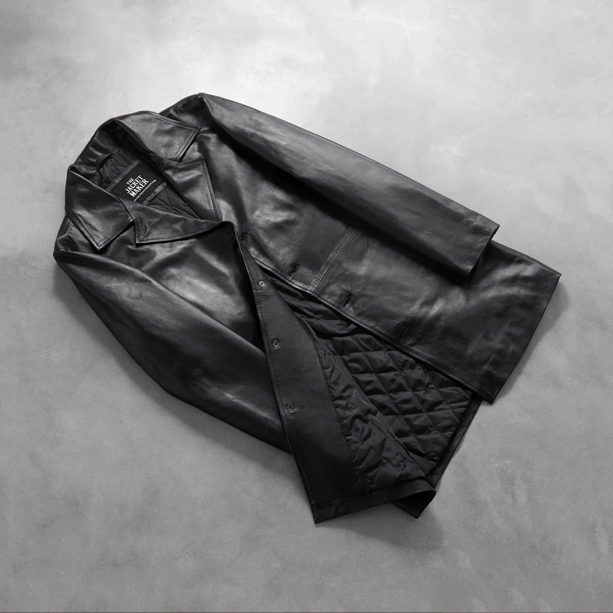 CONOR™ | Classmith Black Leather Coat