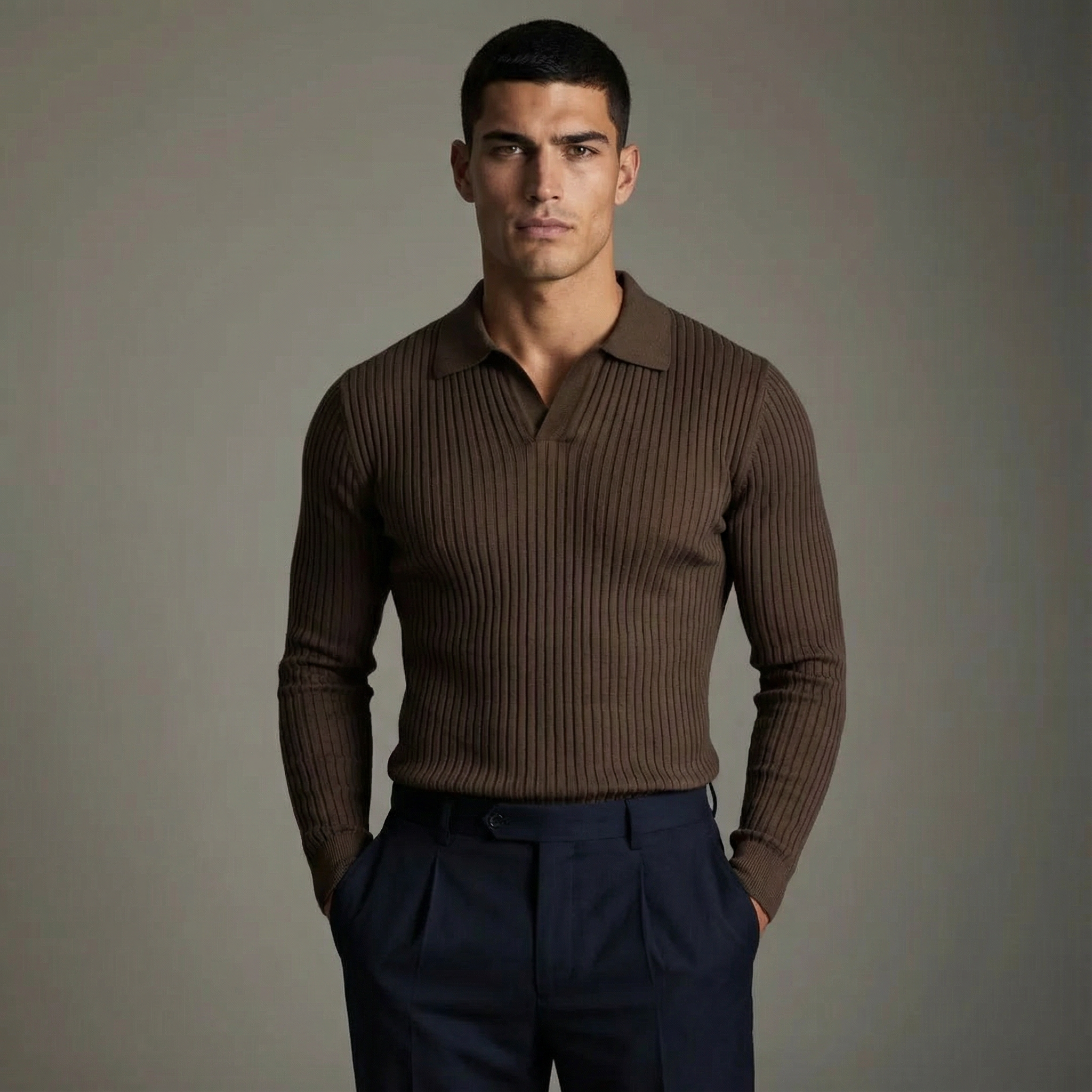 CONOR™ | OPEN COLLAR SHIRT FOR MEN