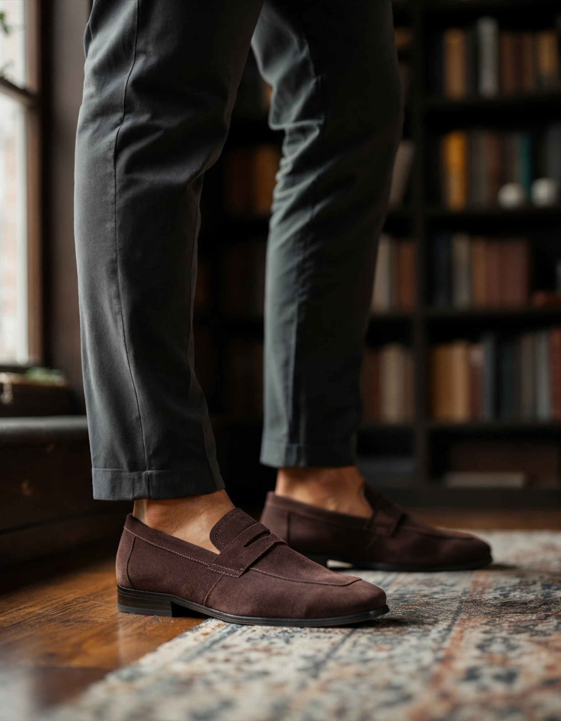 CONOR™ | SUEDE PENNY LOAFERS