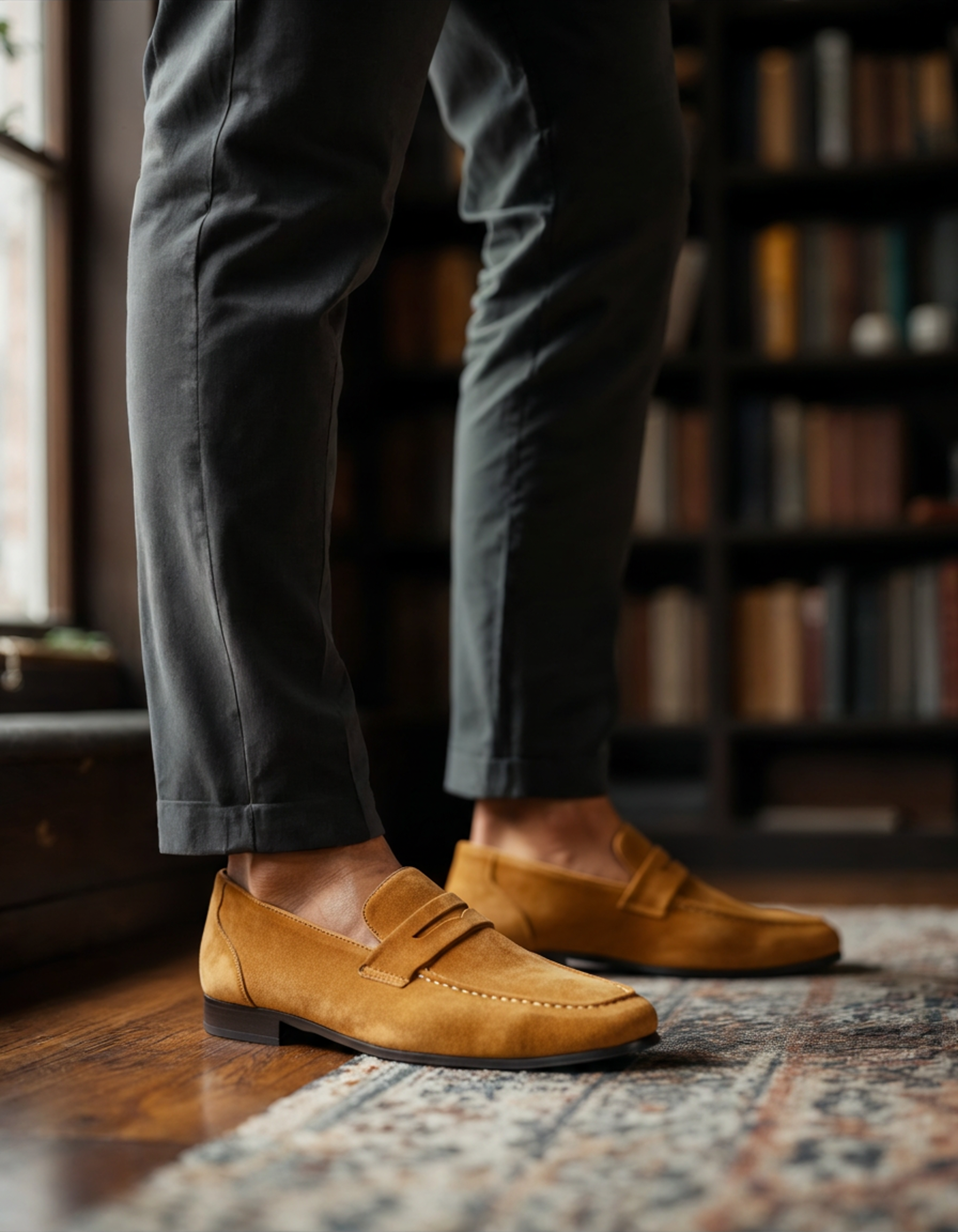 CONOR™ | SUEDE PENNY LOAFERS