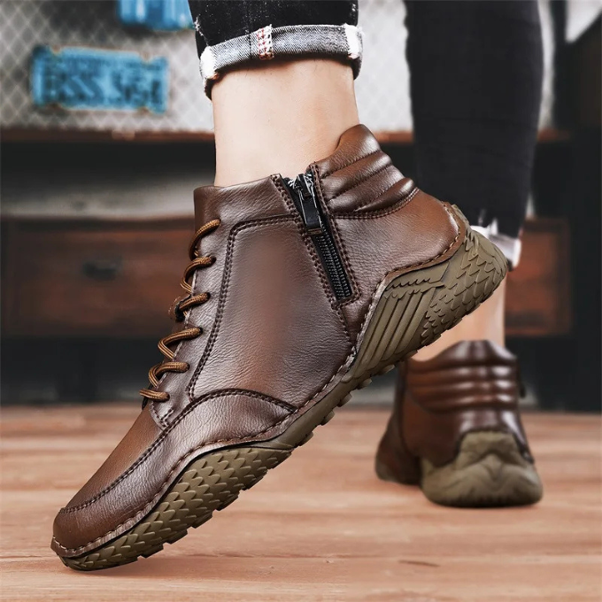 CONOR™ | RUGGED LEATHER BOOTS FOR MEN