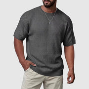 CONOR™™ | Men's Textured Knit Short Sleeve Sweater