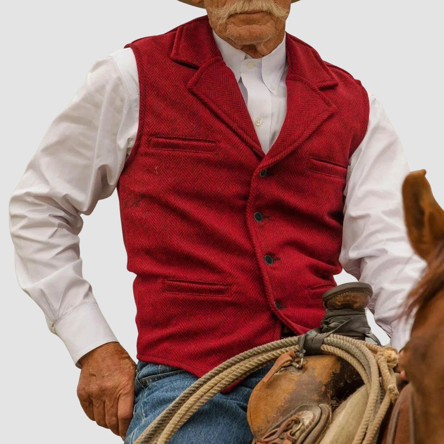CONOR™™ | Men's Western-Inspired Cotton Vest