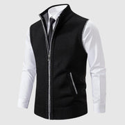 CONOR™™ | Men's Wool Blend Zip-Up Sweater Vest