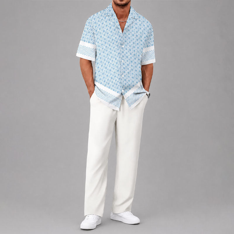 CONOR™™ | Men's Geometric Two-Piece Set