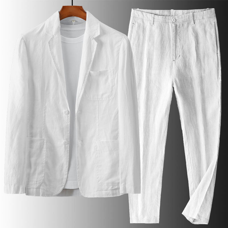 CONOR™™ | Men's Linen Blazer & Trousers Set