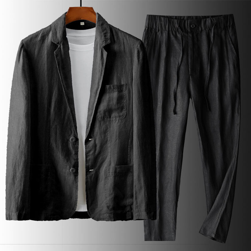 CONOR™™ | Men's Linen Blazer & Trousers Set