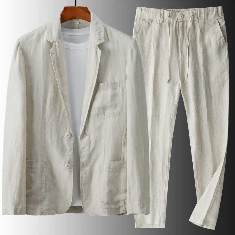 CONOR™™ | Men's Linen Blazer & Trousers Set