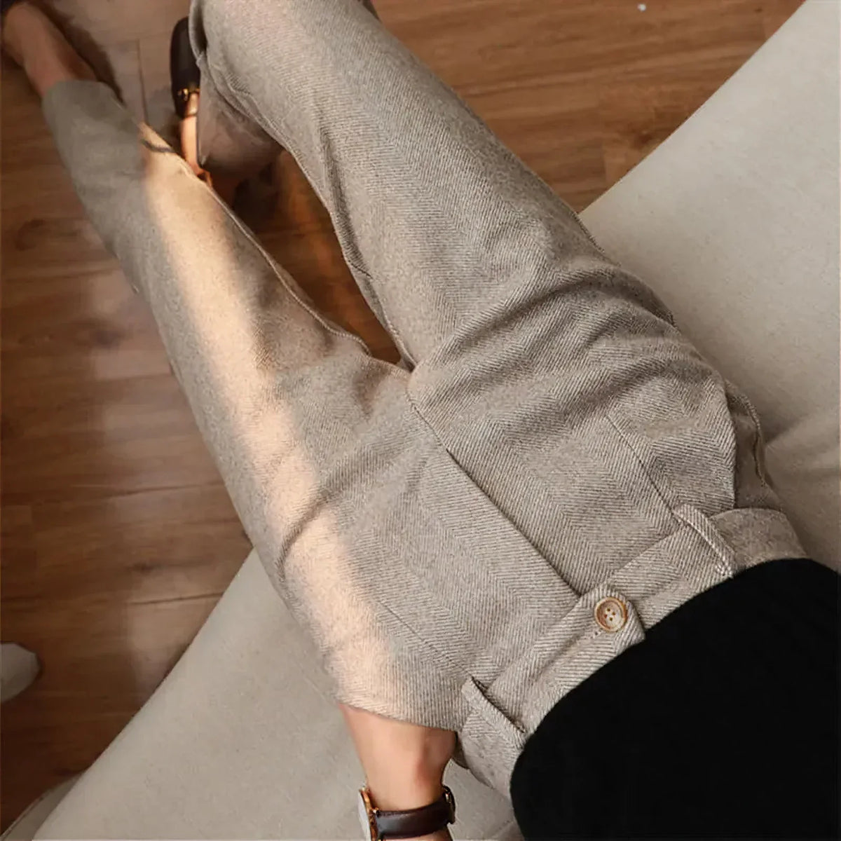 CONOR™ | Elegant Pure Wool Tailored Trousers