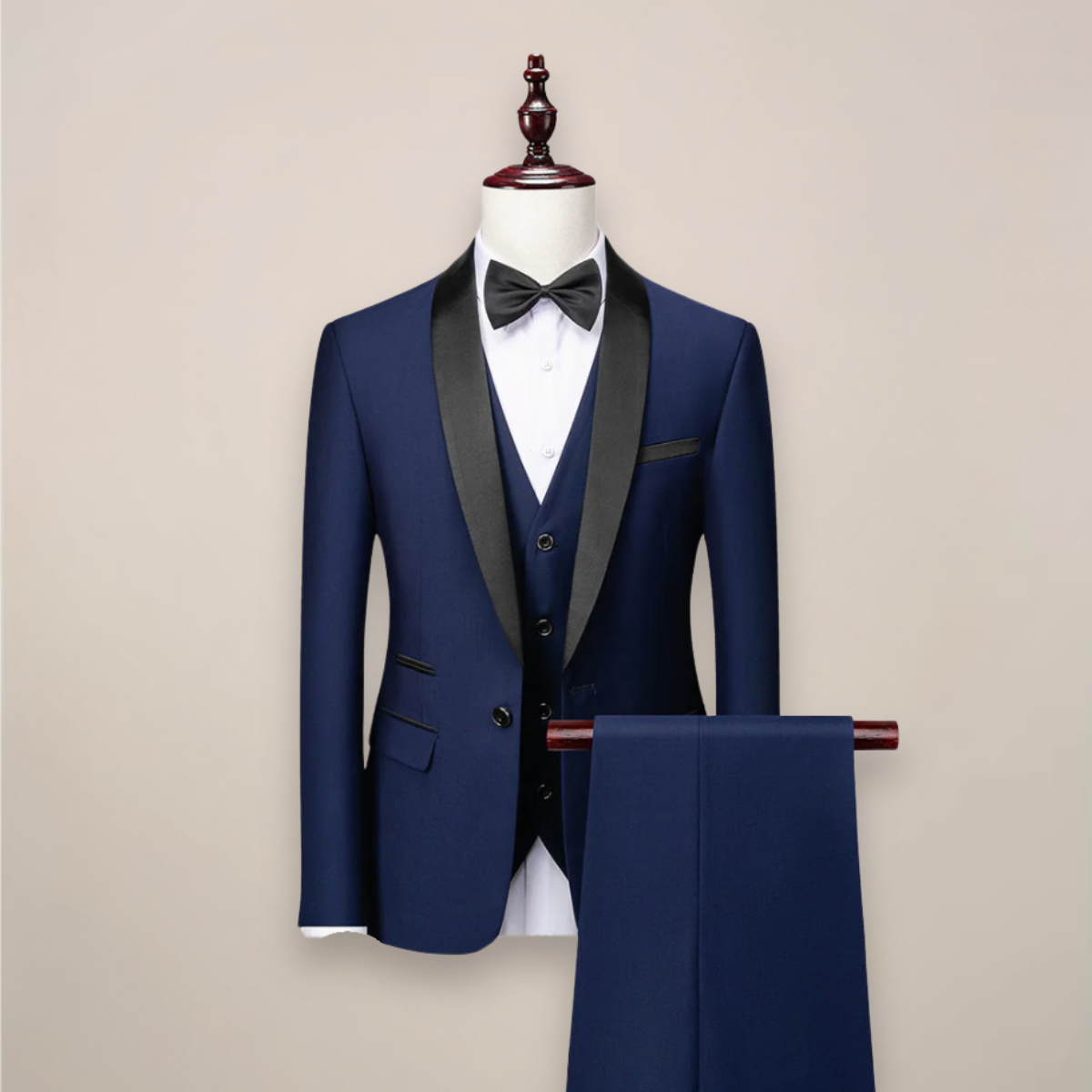 CONOR™™ | Men's Satin-Trim Evening Tuxedo