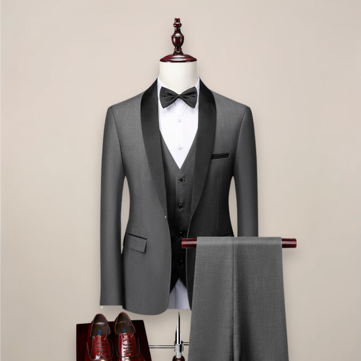 CONOR™™ | Men's Satin-Trim Evening Tuxedo