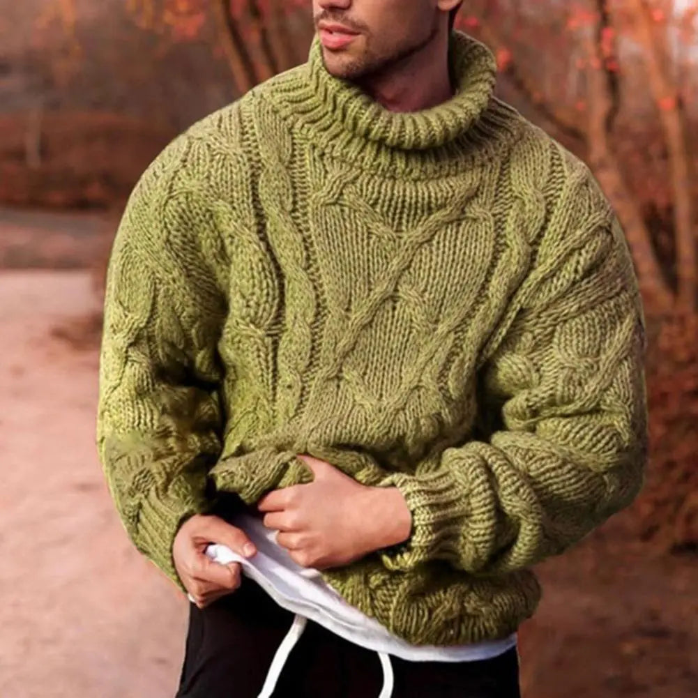 CONOR™ | Andreas Thick-Knit Turtleneck Sweater for Winter