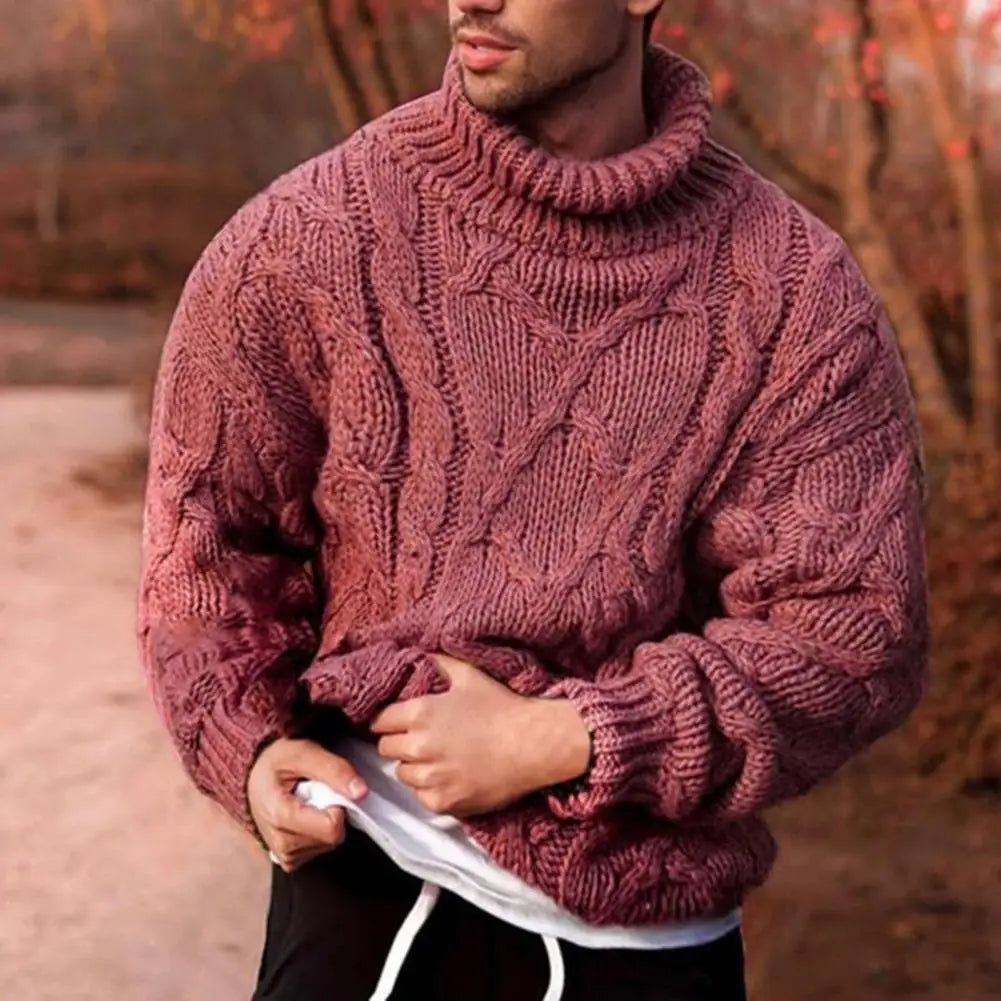 CONOR™ | Andreas Thick-Knit Turtleneck Sweater for Winter