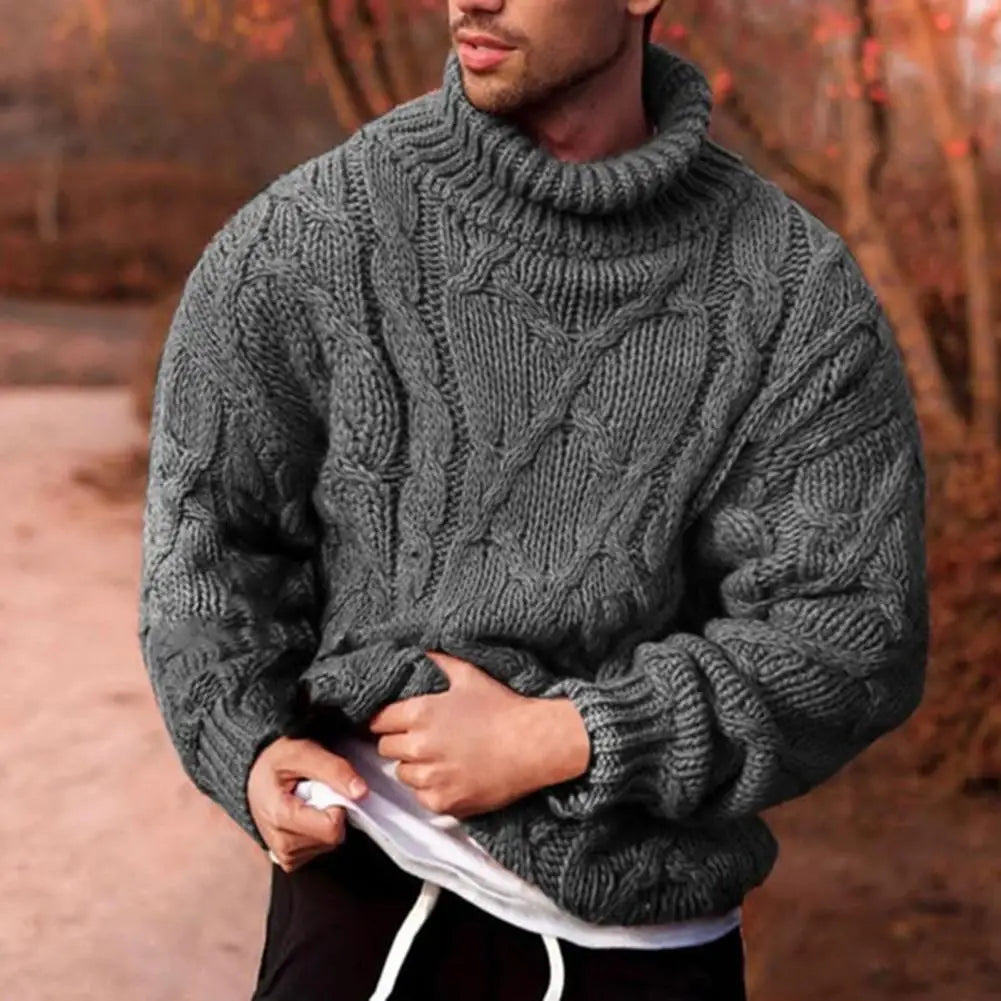 CONOR™ | Andreas Thick-Knit Turtleneck Sweater for Winter