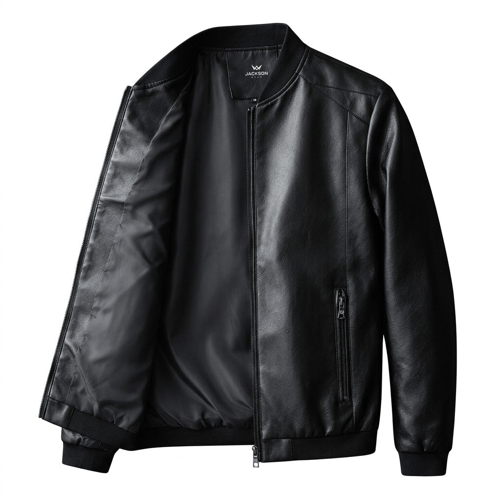 CONOR™ | Minimalist Faux Leather Jacket