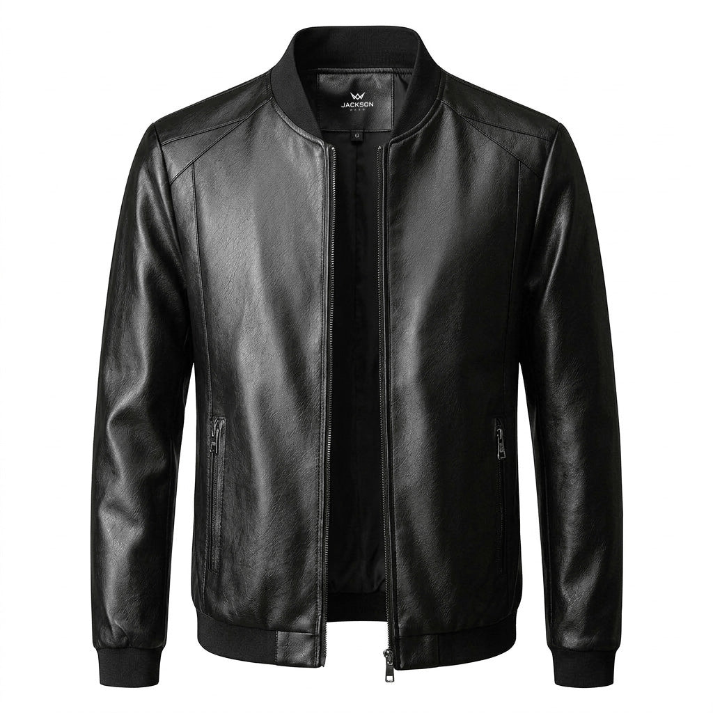 CONOR™ | Minimalist Faux Leather Jacket