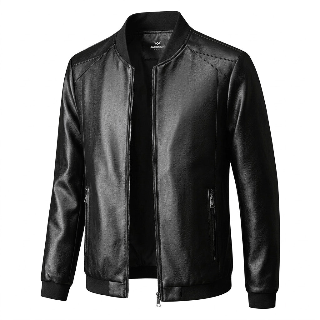 CONOR™ | Minimalist Faux Leather Jacket