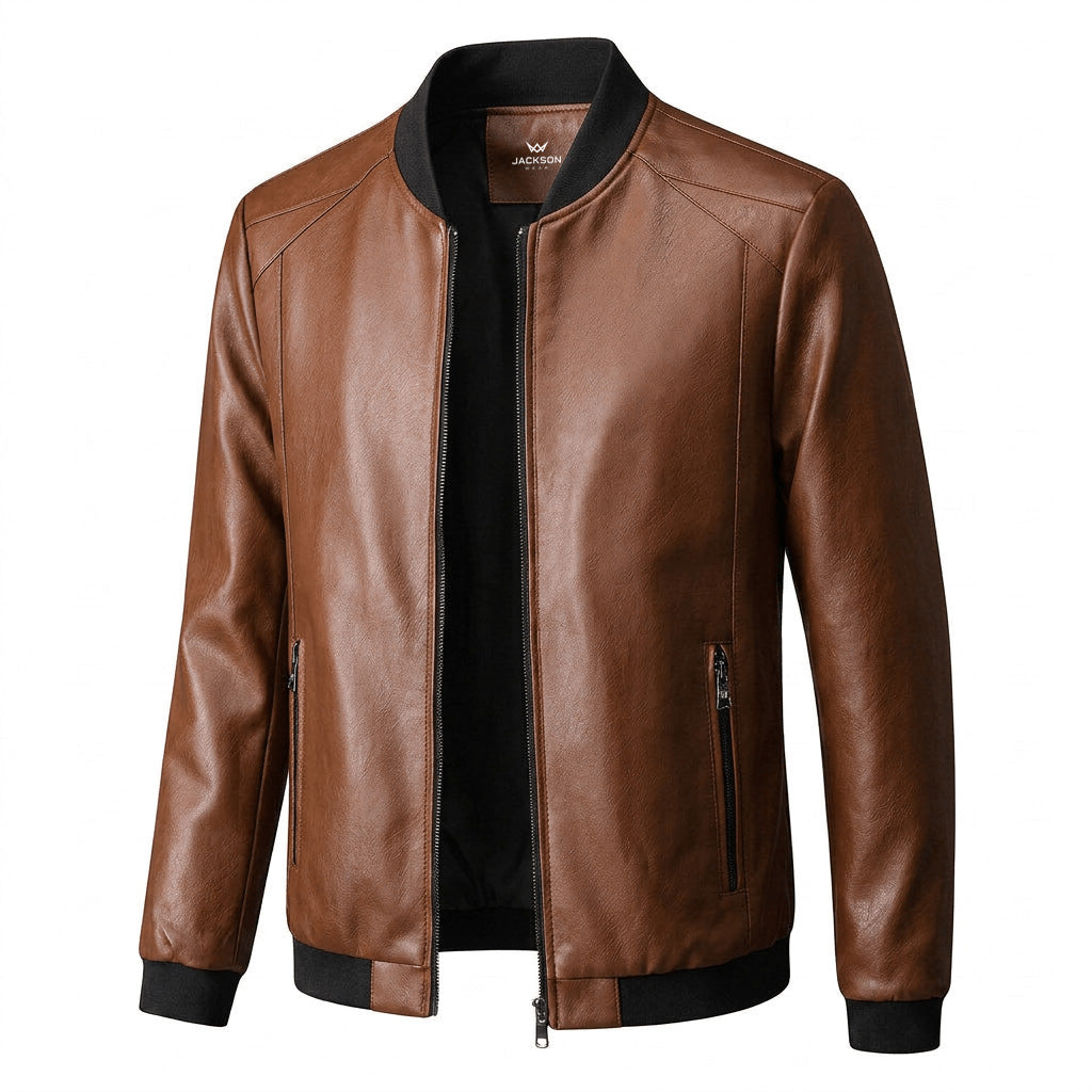 CONOR™ | Minimalist Faux Leather Jacket
