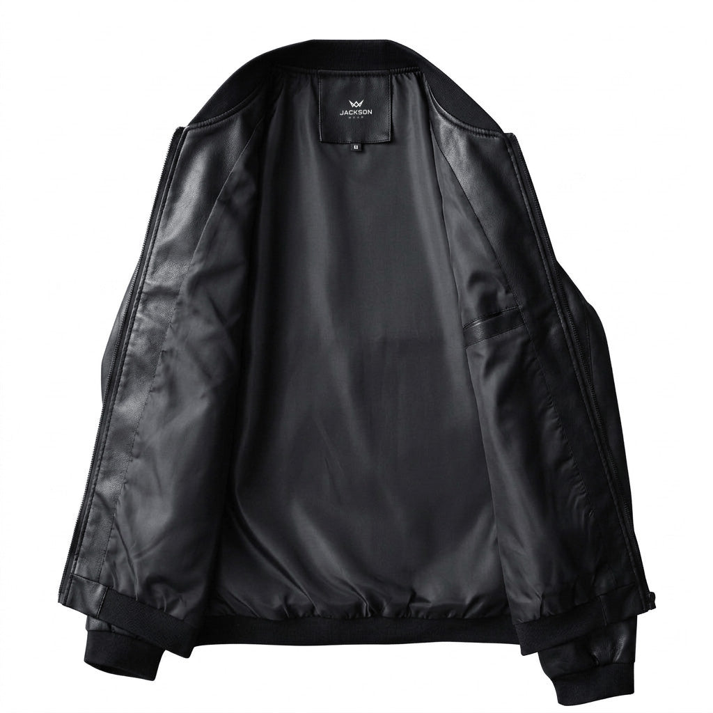 CONOR™ | Minimalist Faux Leather Jacket