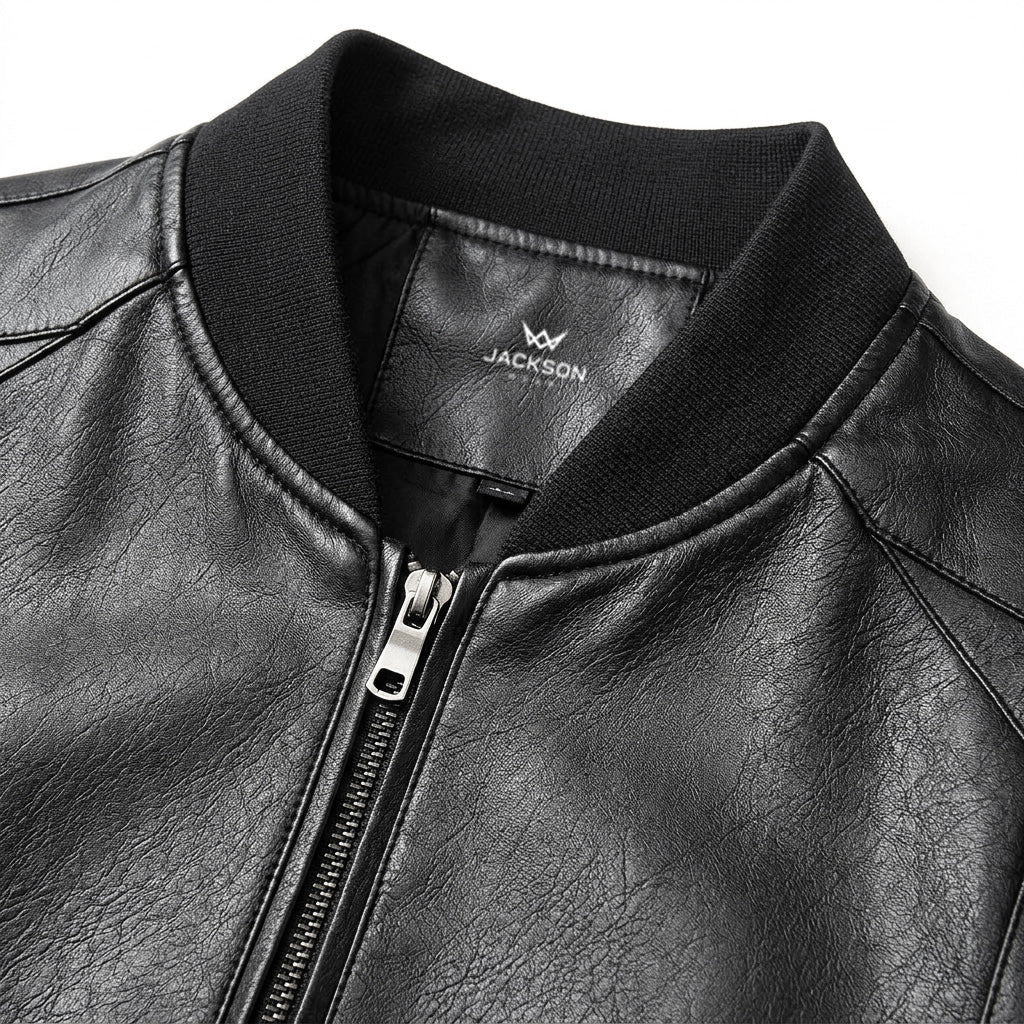 CONOR™ | Minimalist Faux Leather Jacket