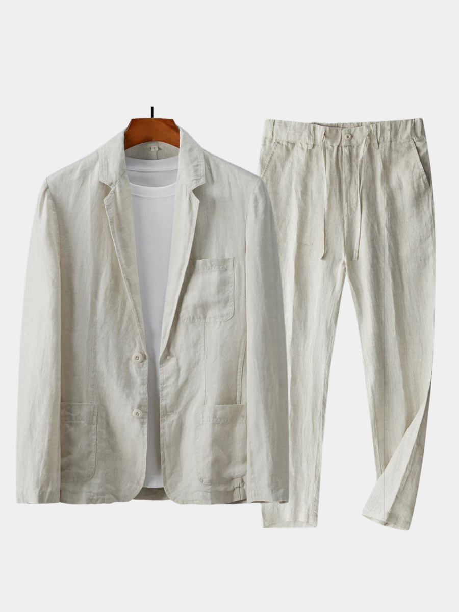 CONOR™™ | Men's Linen Blazer & Trousers Set