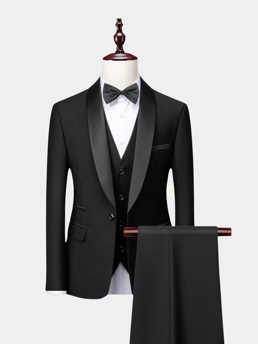 CONOR™™ | Men's Satin-Trim Evening Tuxedo