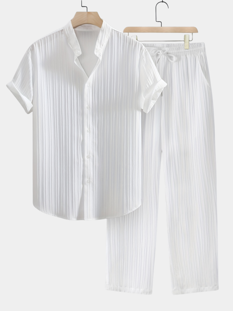 CONOR™™ | Men's Ribbed Fabric Co-Ord Set