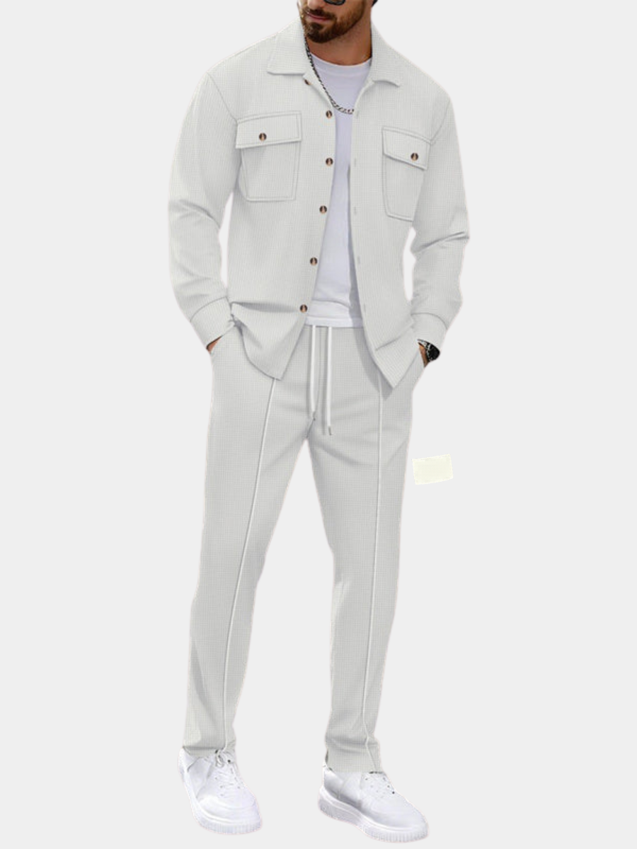 CONOR™™ | Men's Waffle-Knit Textured Set
