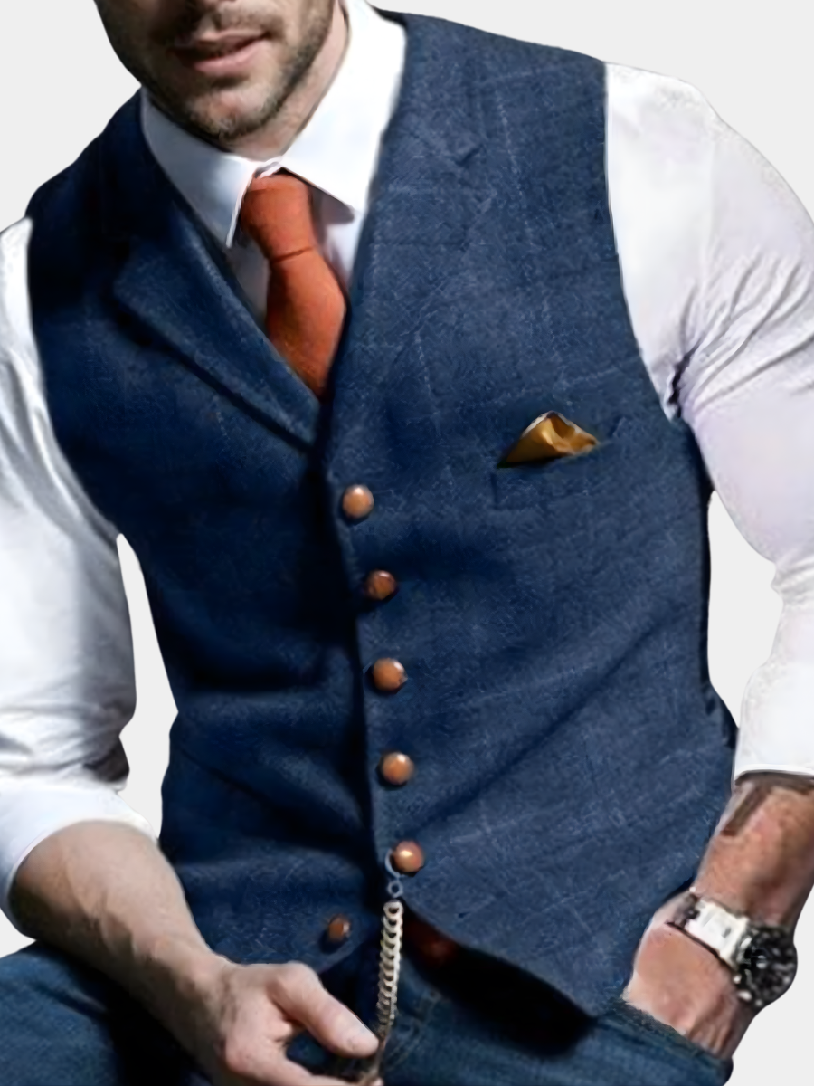 CONOR™™ | Men's Slim Fit Button Vest