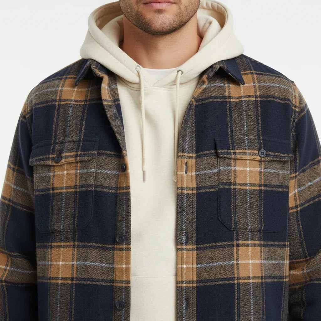 CONOR™ | Rockwell Brushed Cotton Flannel Shirt
