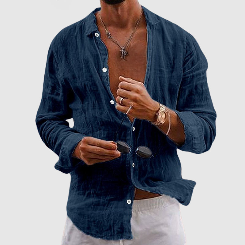 CONOR™™ | Button-Down Linen Shirt