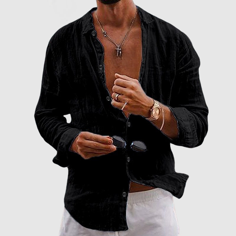 CONOR™™ | Button-Down Linen Shirt