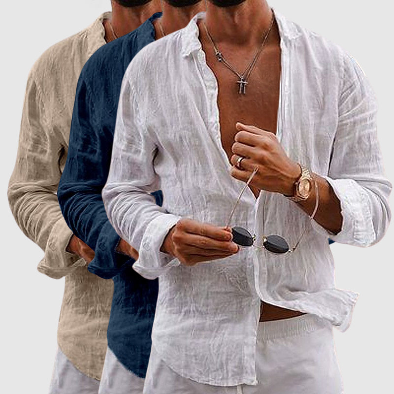 CONOR™™ | Button-Down Linen Shirt