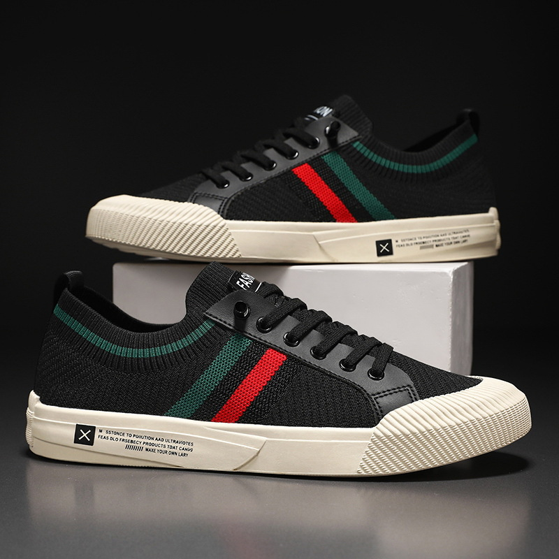 CONOR™ | Retro Knit Canvas Trainers