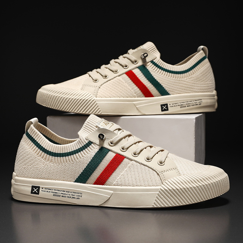 CONOR™ | Retro Knit Canvas Trainers