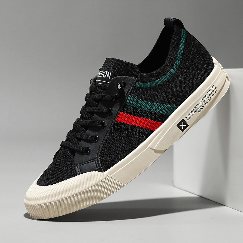 CONOR™ | Retro Knit Canvas Trainers