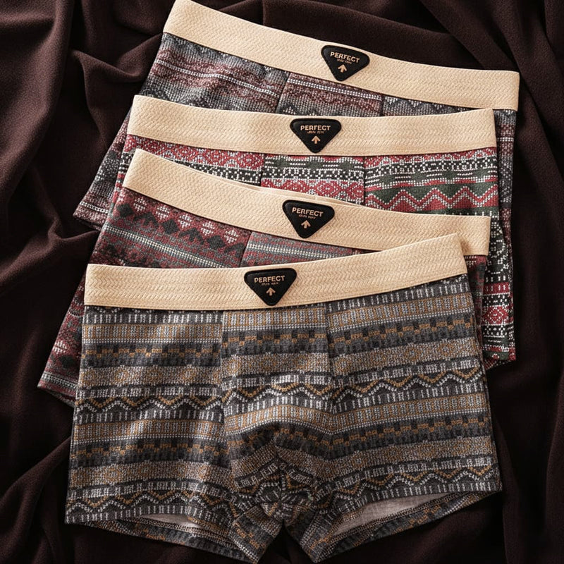 CONOR™™ | Men's Cotton Geometric Boxer Briefs