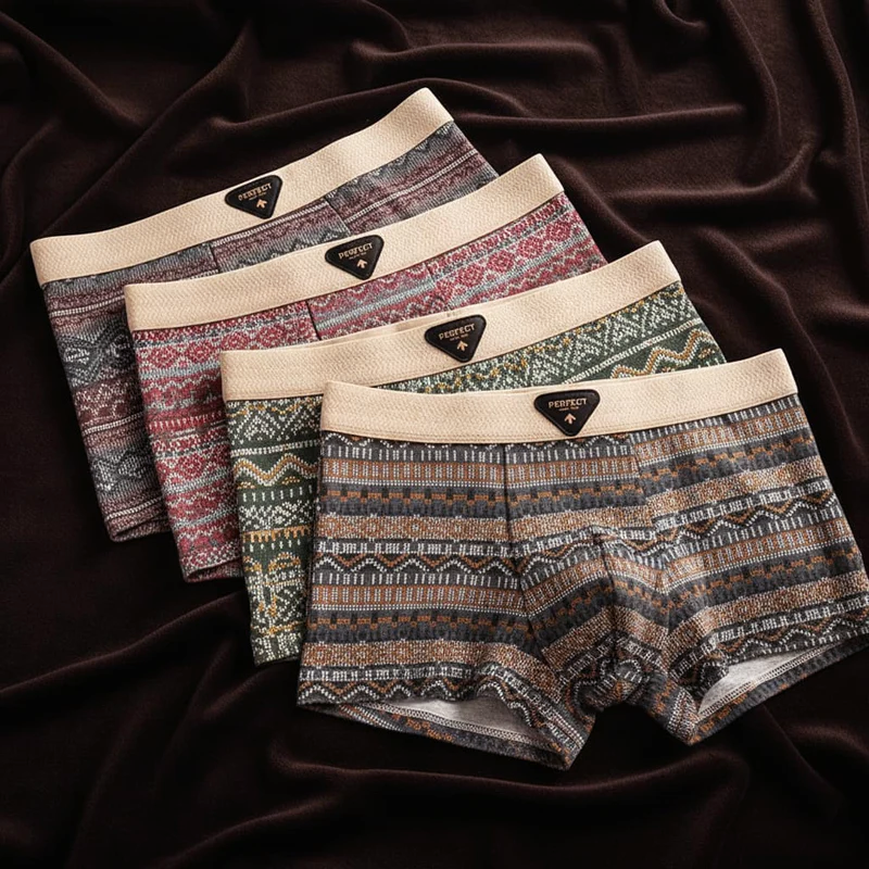 CONOR™™ | Men's Cotton Geometric Boxer Briefs