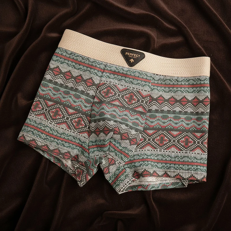 CONOR™™ | Men's Cotton Geometric Boxer Briefs